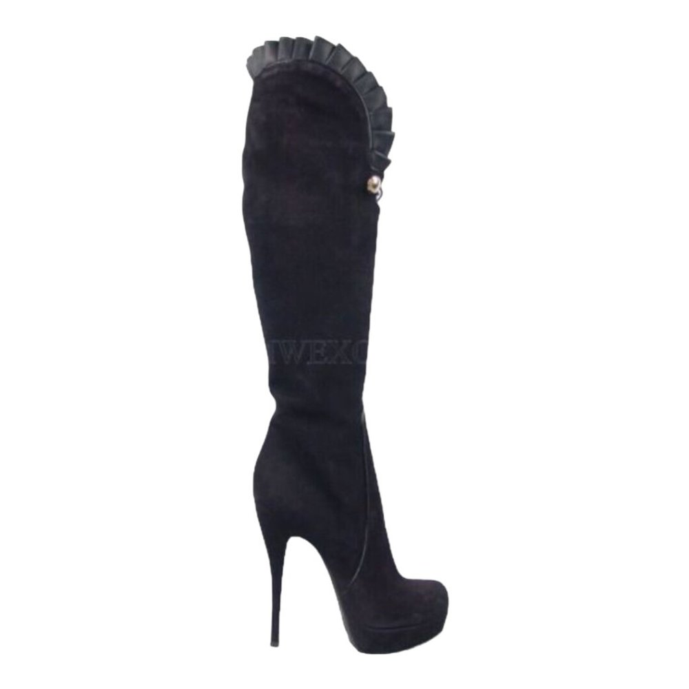 Loriblu Stiletto Platforms Boots High Heels Italian designer Womens Shoes
